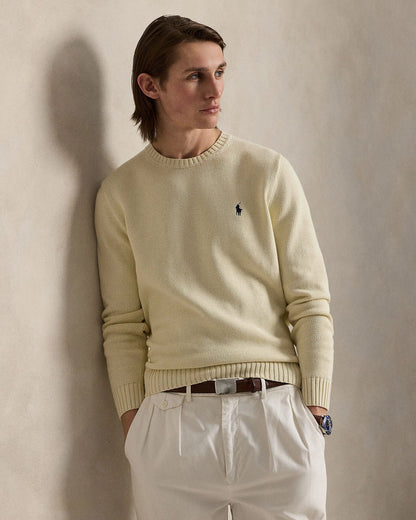 COTTON CREWNECK SWEATER ANDOVER CREAM