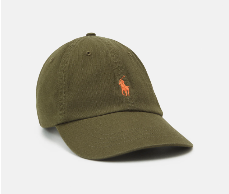 COTTON CHINO BASEBALL CAP GRØNN
