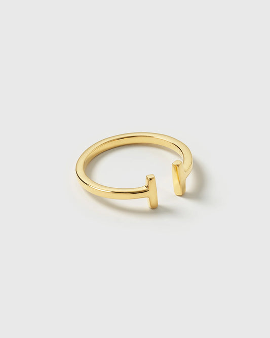 STRICT BAR RING GOLD