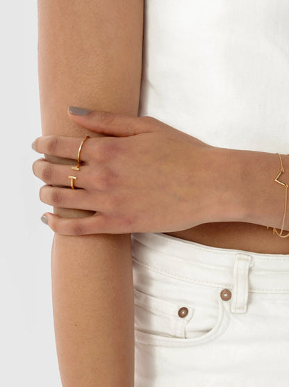 STRICT BAR RING GOLD