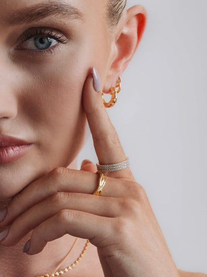 TINY SPARKLE RING GOLD