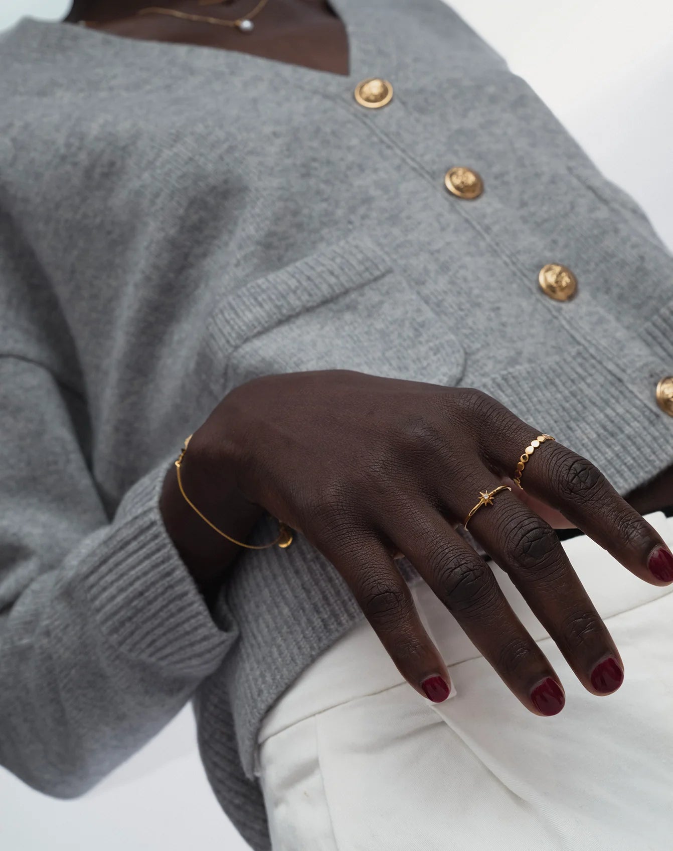 BEACHES FLAT DOTS RING GOLD