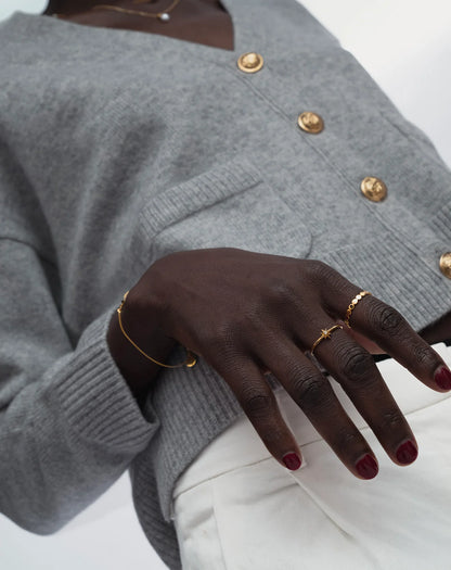 BEACHES FLAT DOTS RING GOLD
