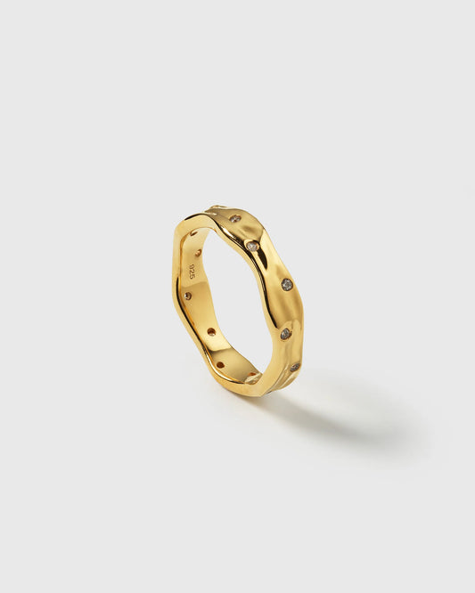 MELTING NARROW RING GOLD