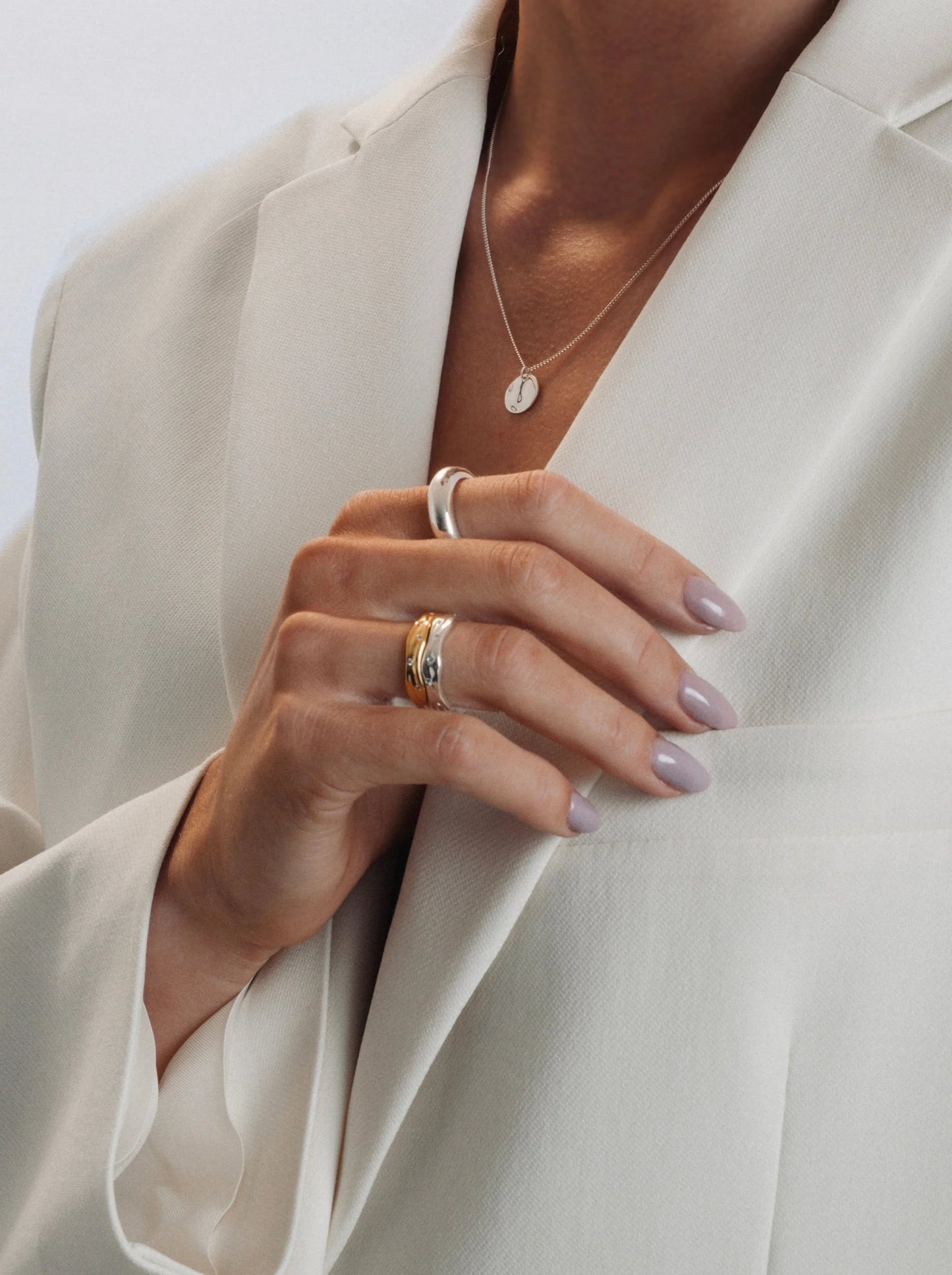 MELTING NARROW RING GOLD