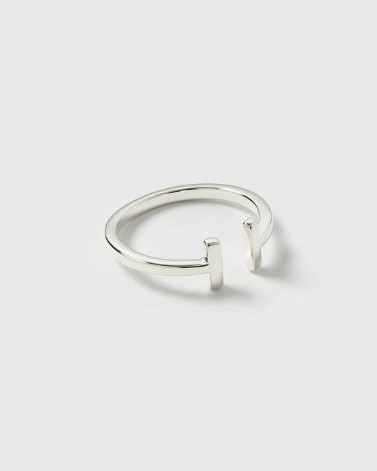 STRICT BAR RING SILVER