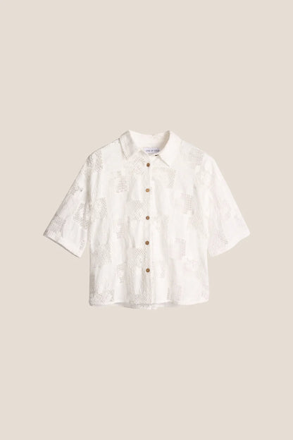 RESORT LACE TOP WHITE