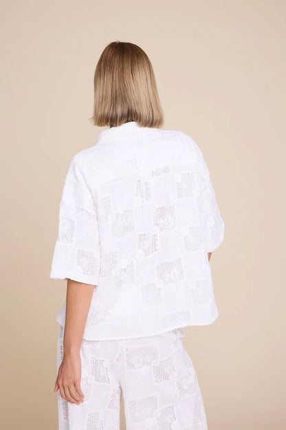 RESORT LACE TOP WHITE