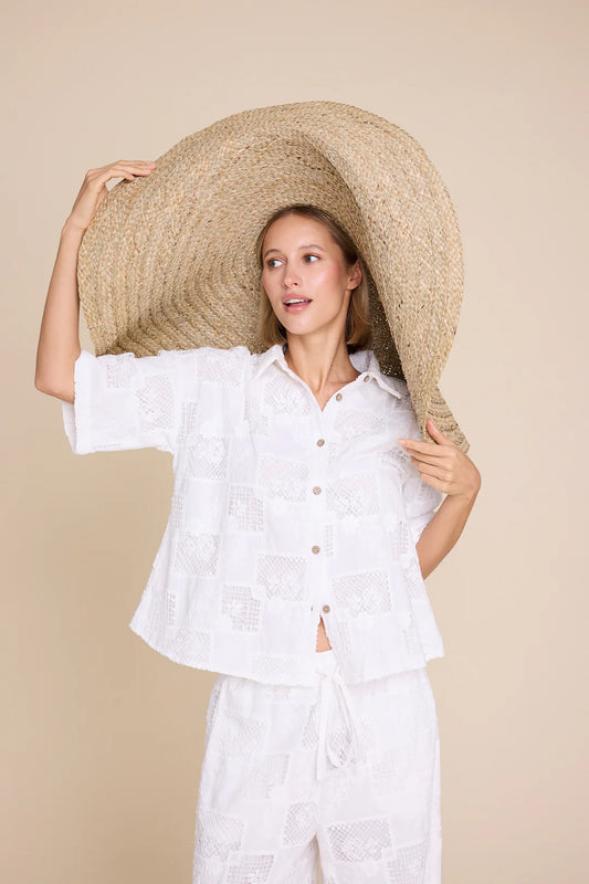 RESORT LACE TOP WHITE