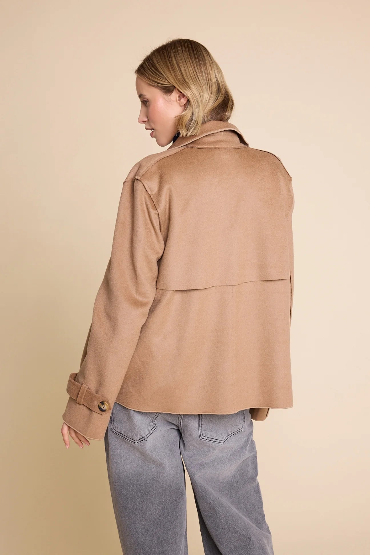 ROBBIE WOOL JACKET CAMEL