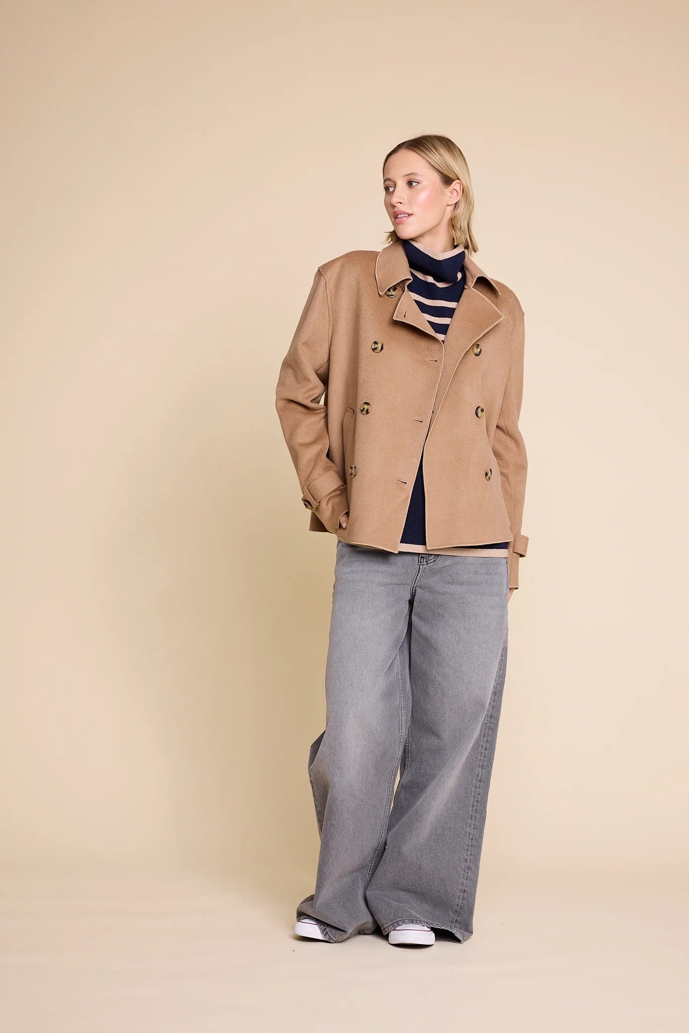 ROBBIE WOOL JACKET CAMEL