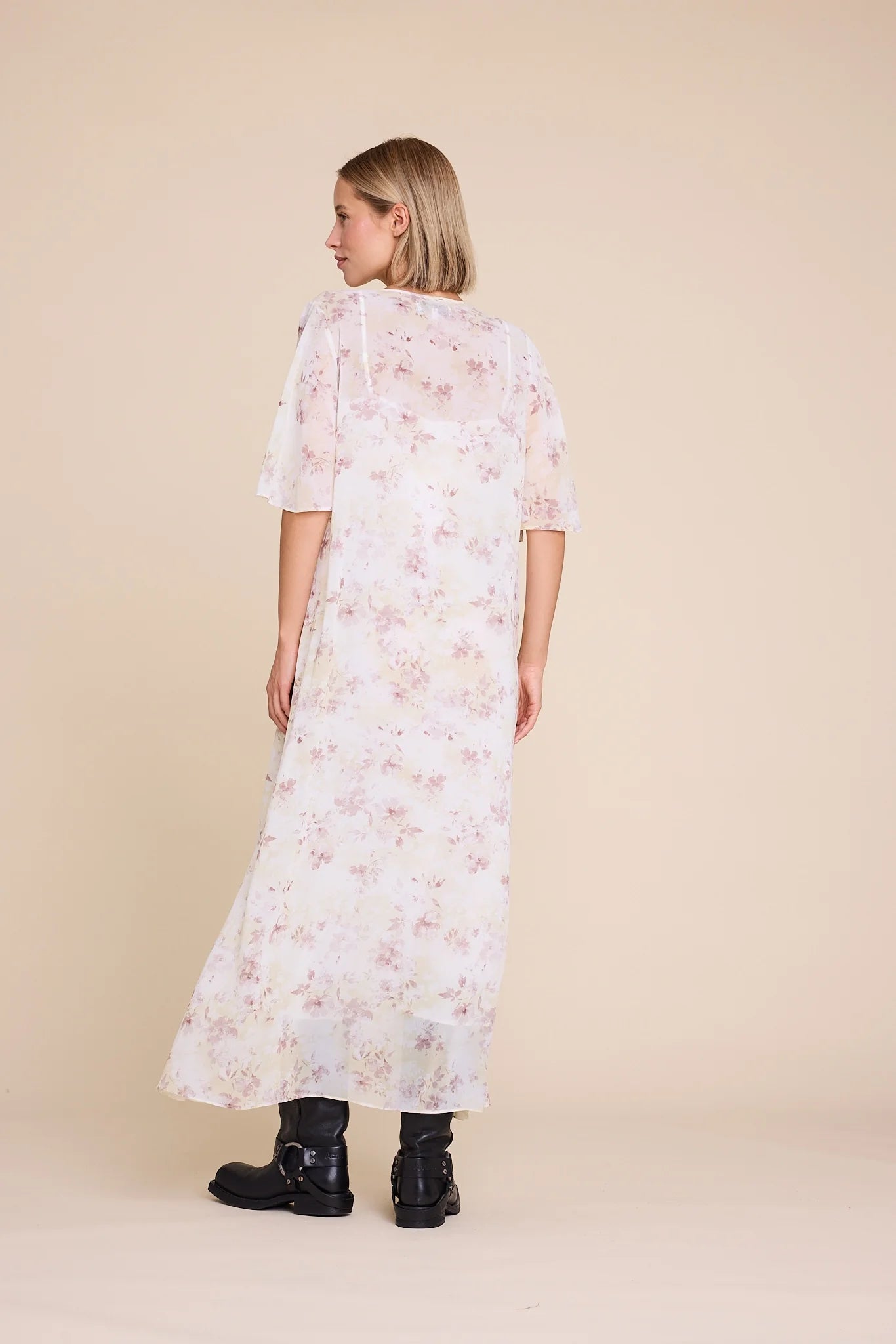 ROMANCE FLOWER DRESS YELLOW