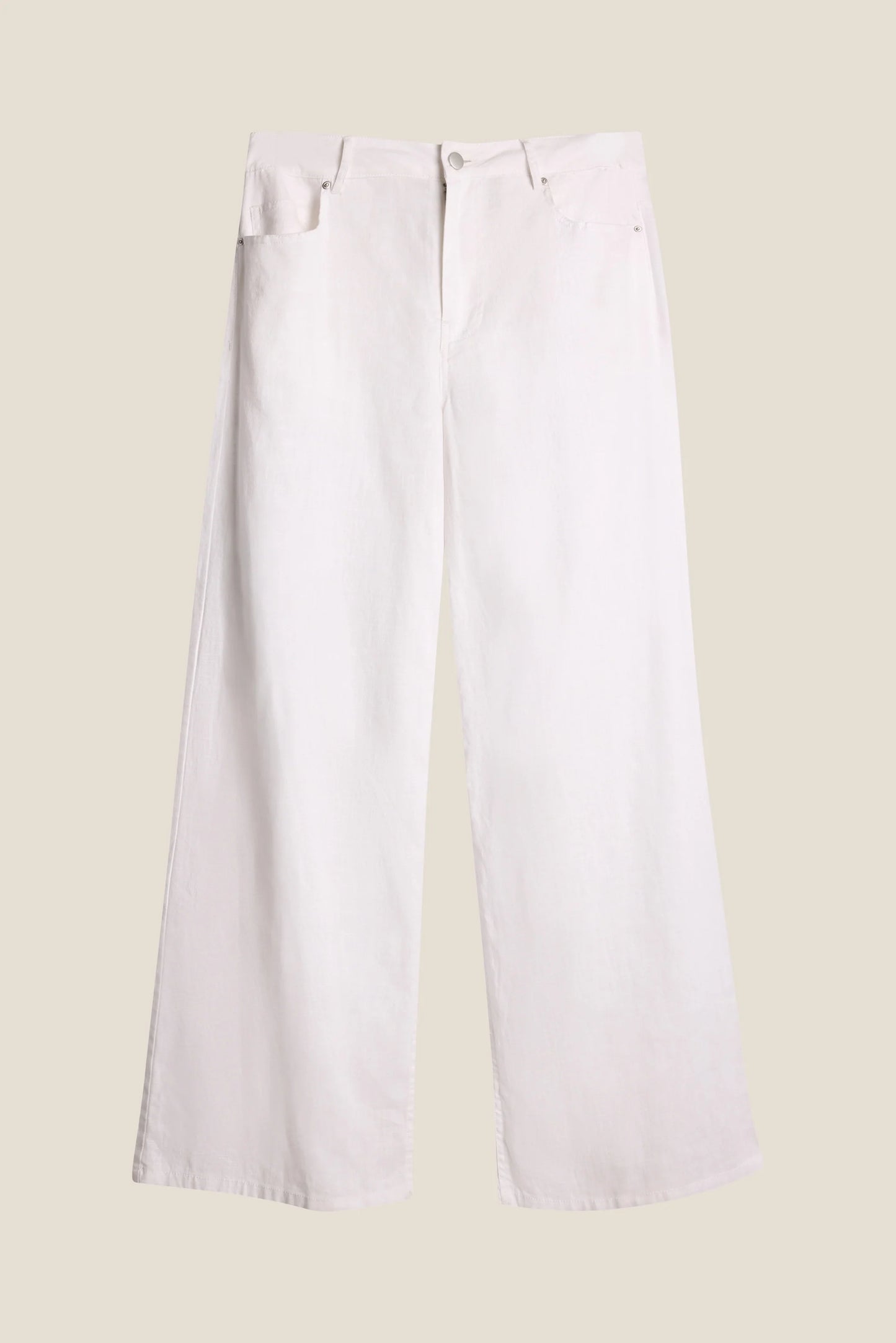 ST. BARTH LINEN TROUSERS WHITE