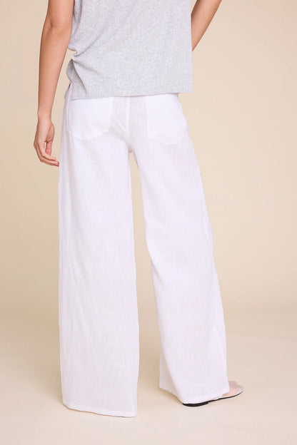 ST. BARTH LINEN TROUSERS WHITE