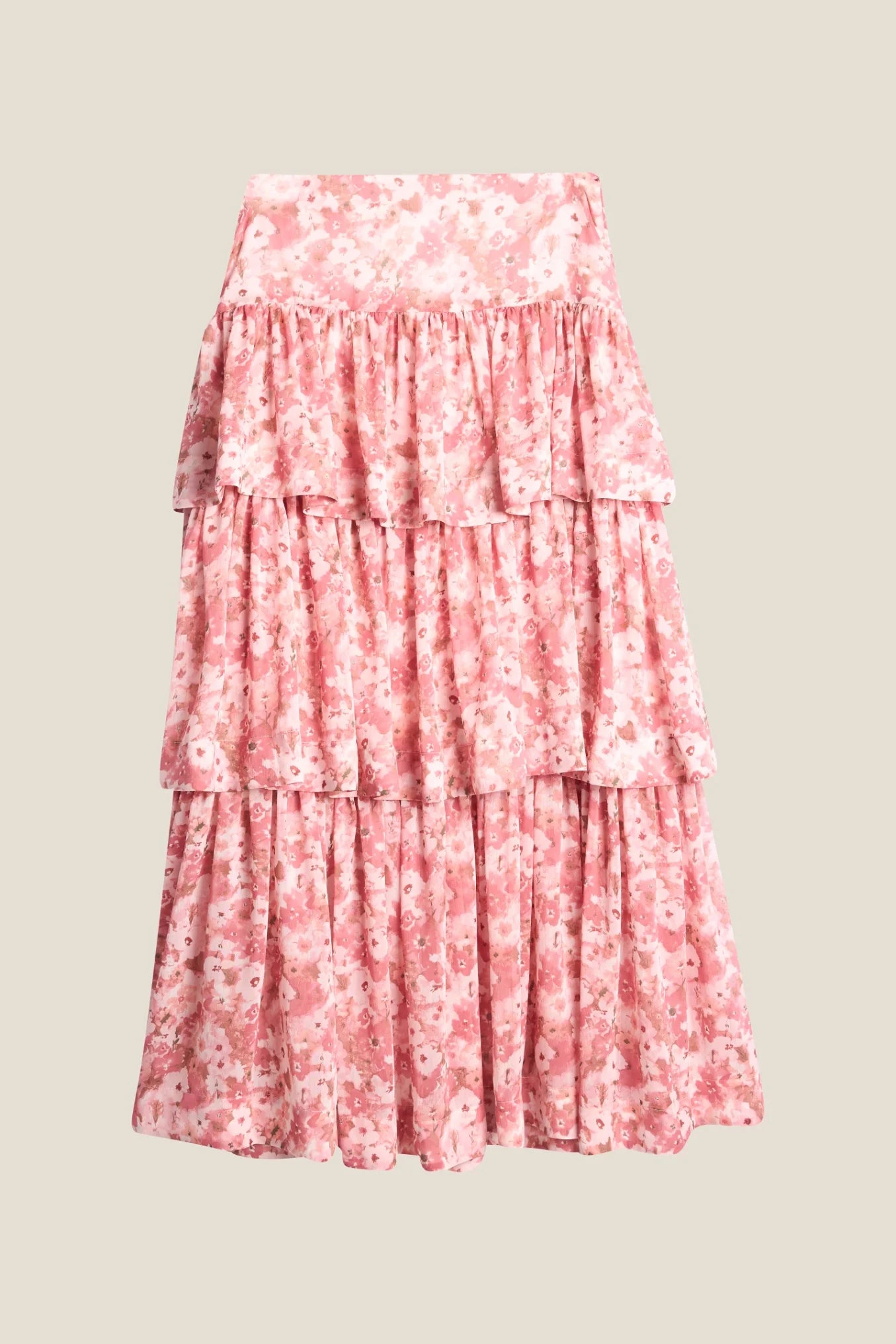 SUMMER FLOWER SKIRT PINK