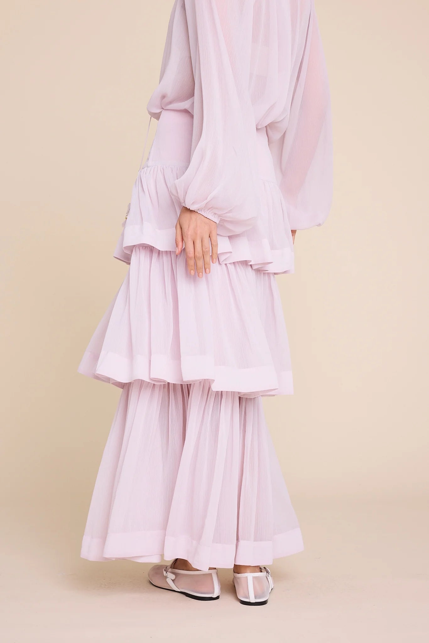 SUMMER SOLID SKIRT PINK