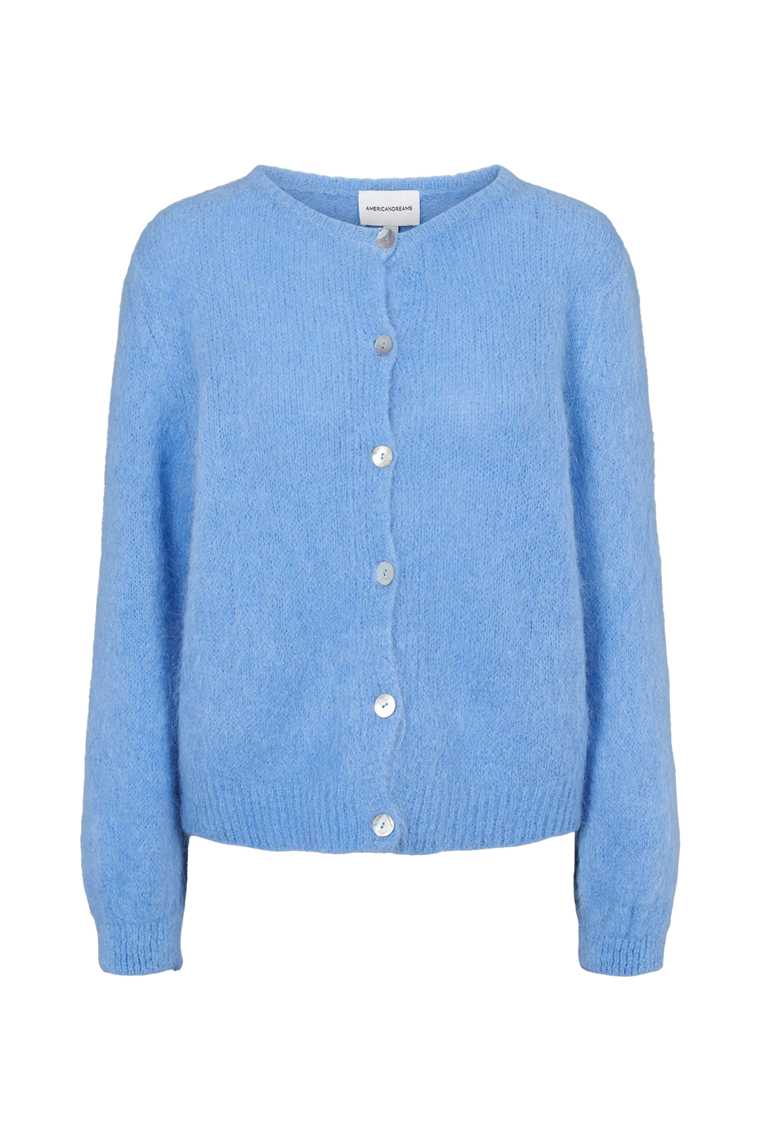 SUSAN ALPACA CARDIGAN SKY BLUE