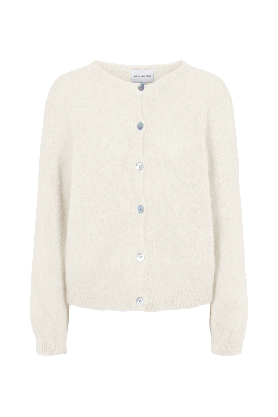 SUSAN ALPACA CARDIGAN WHITE