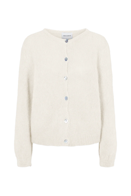 SUSAN ALPACA CARDIGAN WHITE