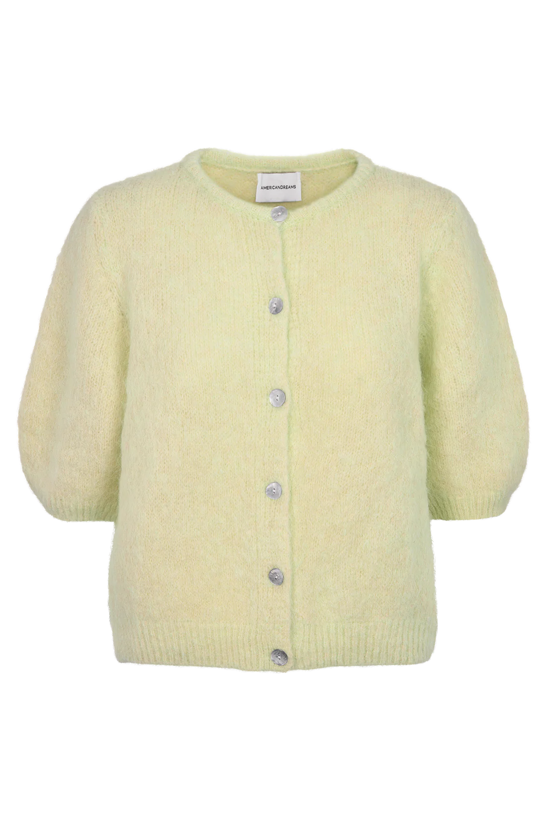 SUSAN SHORT SLEEVE CARDIGAN LIGHT YELLOW