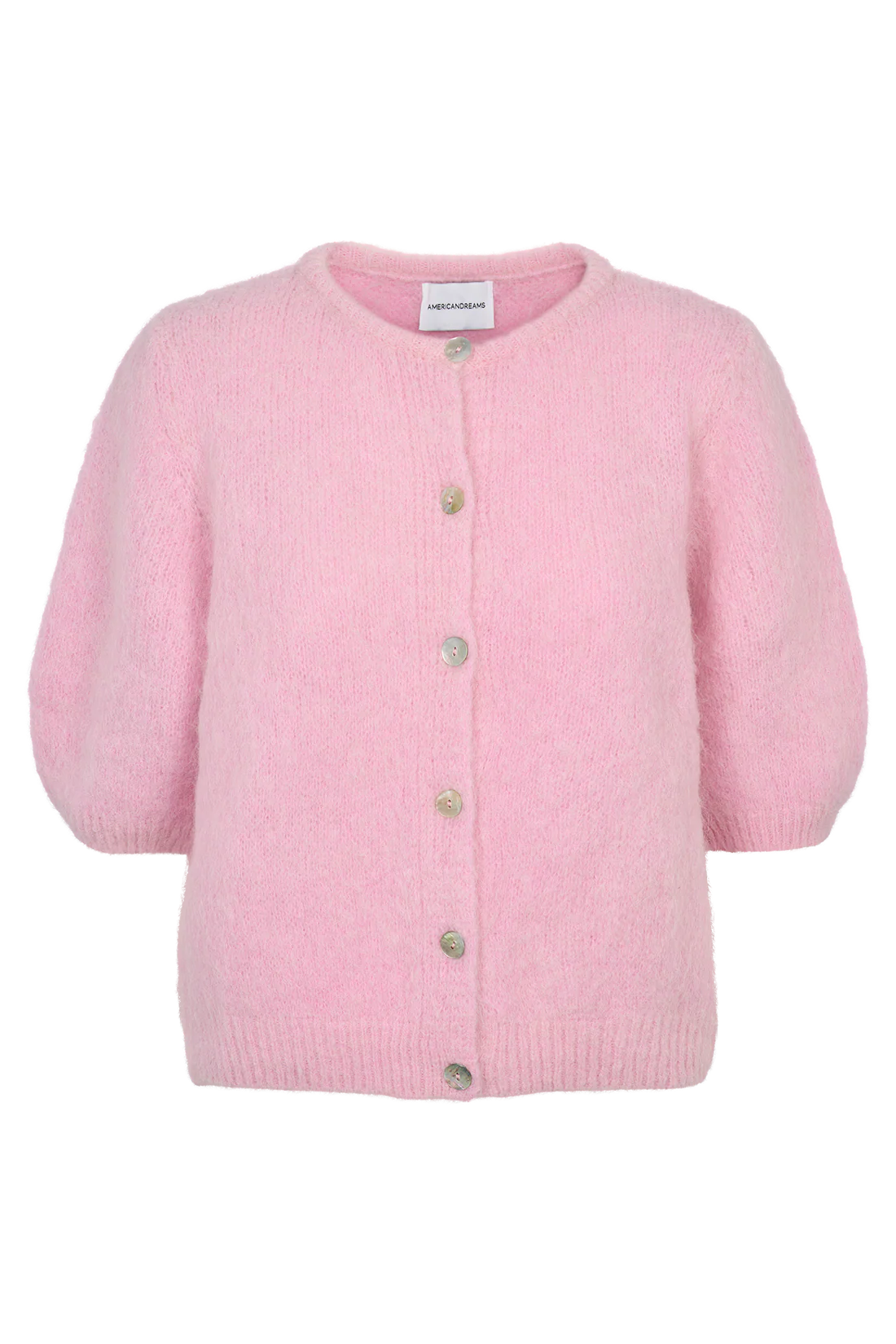 SUSAN SHORT SLEEVE CARDIGAN LIGHT SOFT BERRY