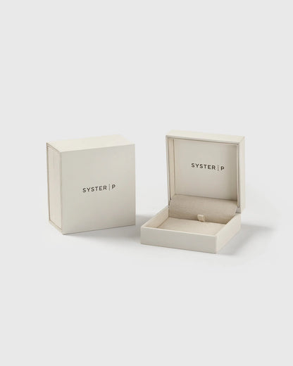 BOLDED DROPS BANGLE SILVER