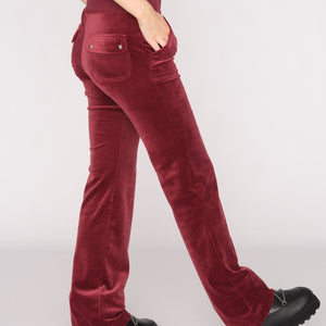 DEL RAY CLASSIC VELOUR JOGGEBUKSE TAWNY PORT