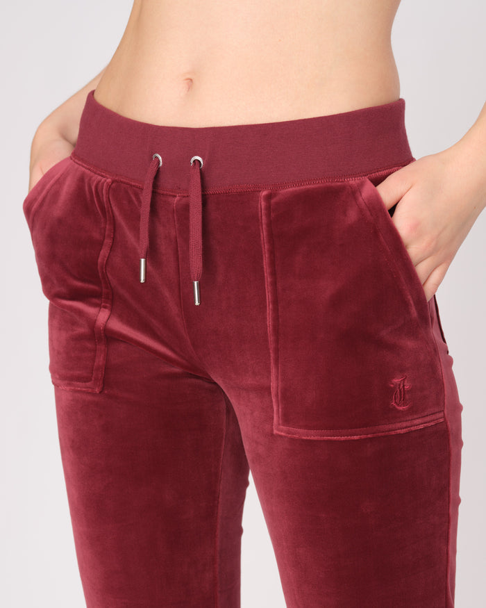 DEL RAY CLASSIC VELOUR JOGGEBUKSE TAWNY PORT