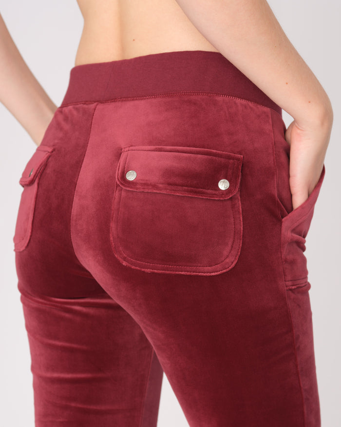 DEL RAY CLASSIC VELOUR JOGGEBUKSE TAWNY PORT