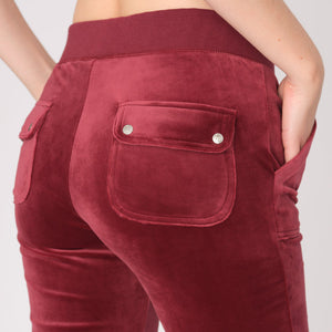 DEL RAY CLASSIC VELOUR JOGGEBUKSE TAWNY PORT