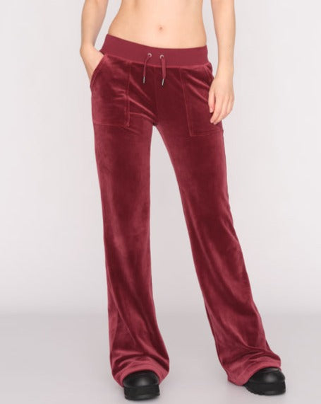 LAYLA LOW RISE FLARE POCKET JOGGEBUKSE TAWNY PORT