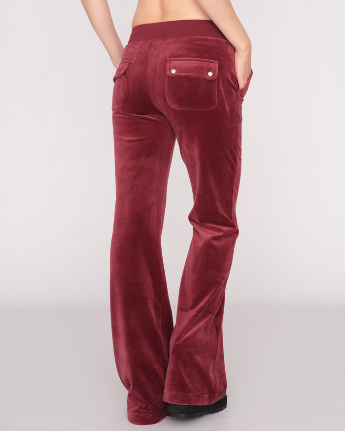 LAYLA LOW RISE FLARE POCKET JOGGEBUKSE TAWNY PORT