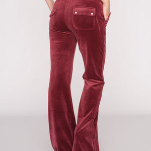 LAYLA LOW RISE FLARE POCKET JOGGEBUKSE TAWNY PORT
