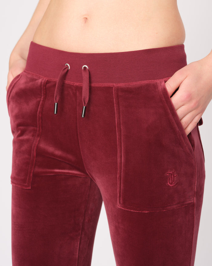 LAYLA LOW RISE FLARE POCKET JOGGEBUKSE TAWNY PORT