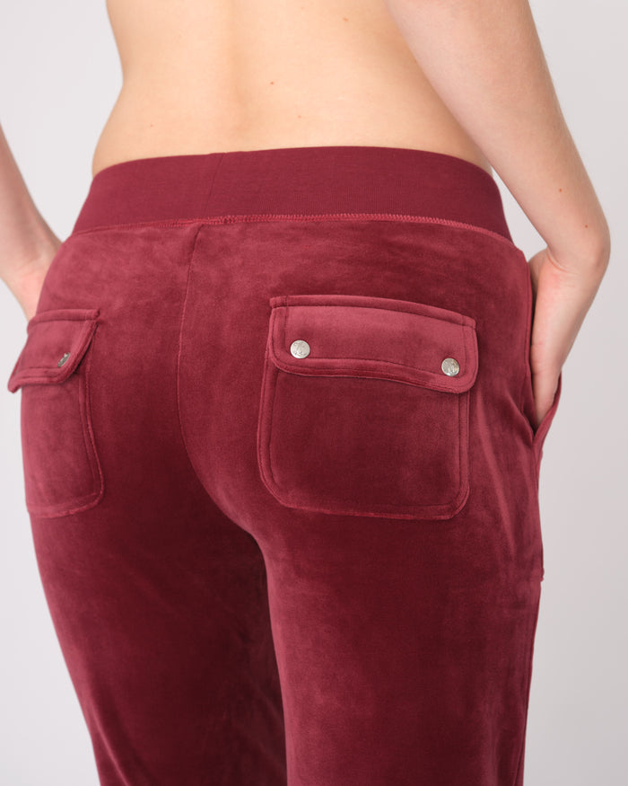 LAYLA LOW RISE FLARE POCKET JOGGEBUKSE TAWNY PORT