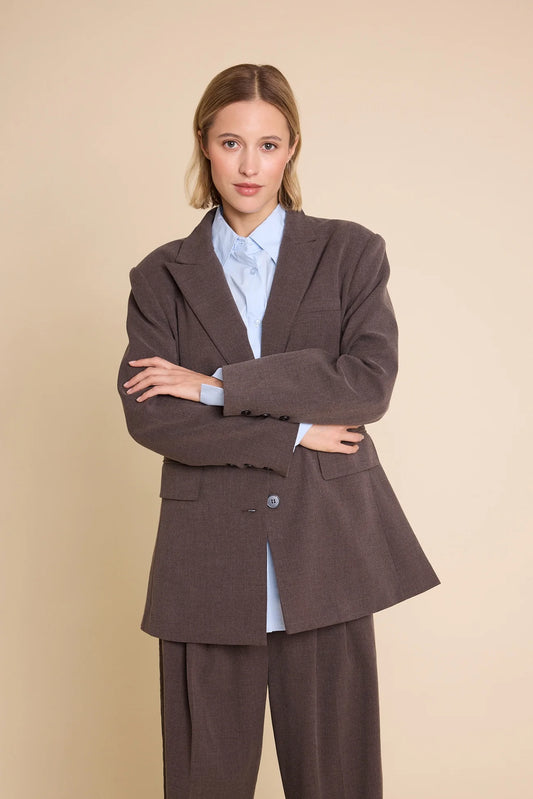 THE KID WOOL BLAZER BROWN
