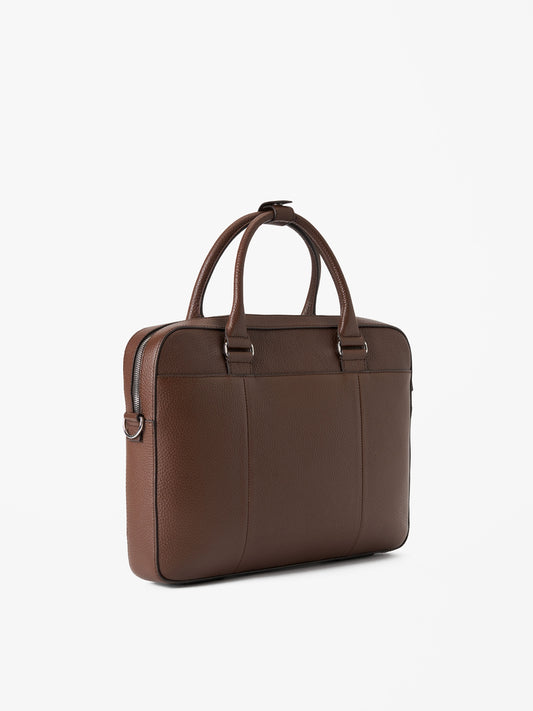 BOSUN LEATHER BRIEFCASE COGNAC