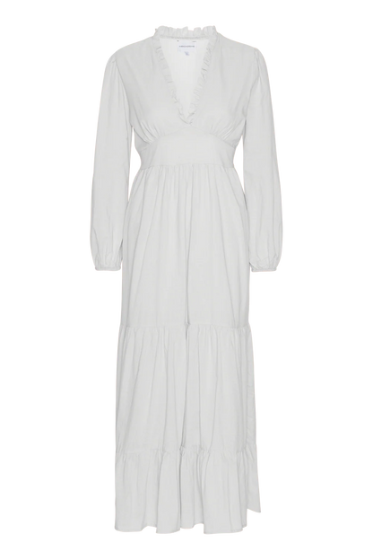 UMI LONG COTTON DRESS WHITE