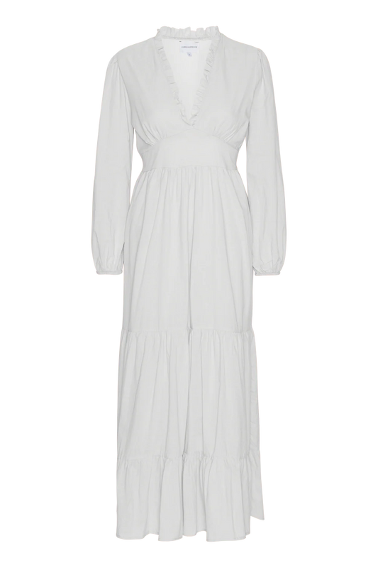 UMI LONG COTTON DRESS WHITE