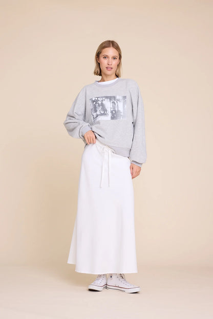 UNIVERSE SWEATER GREY MELANGE
