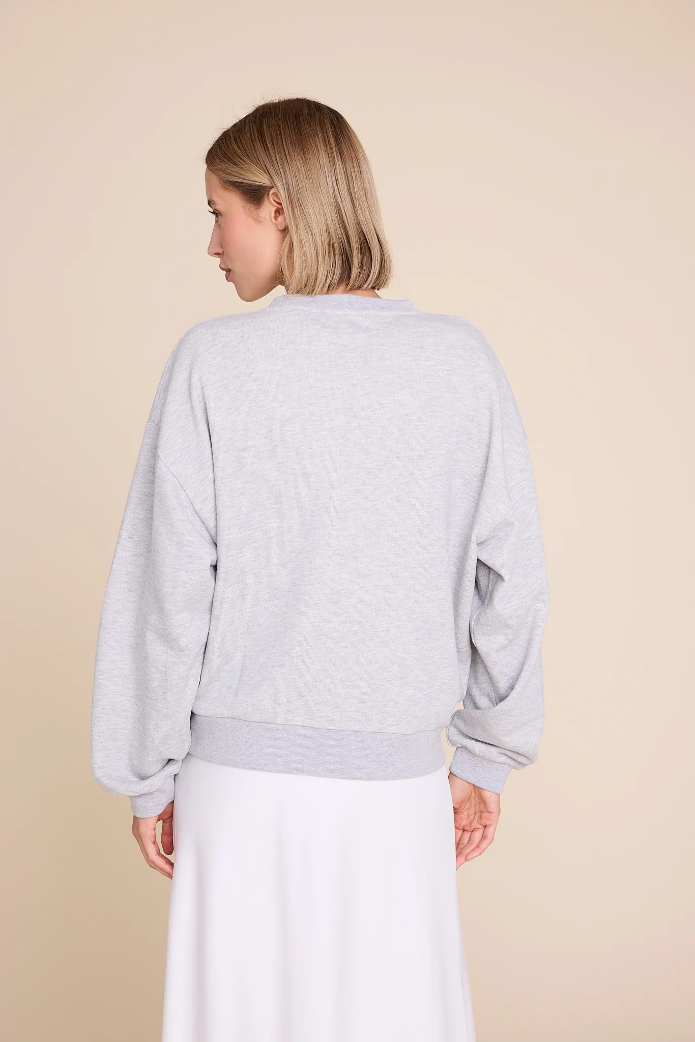 UNIVERSE SWEATER GREY MELANGE