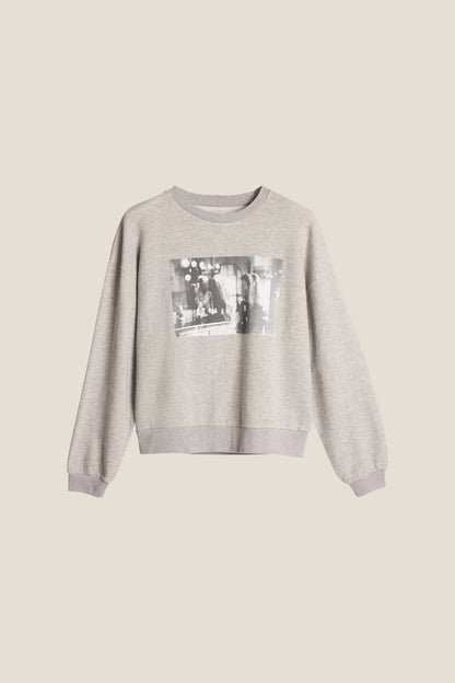 UNIVERSE SWEATER GREY MELANGE