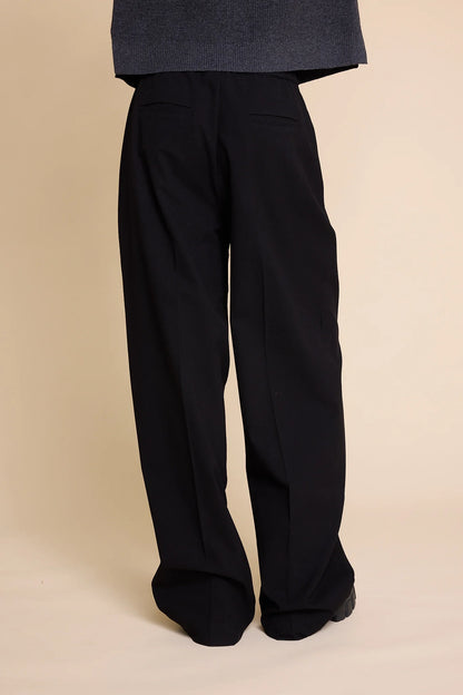 URSULA WOOL TROUSERS BLACK