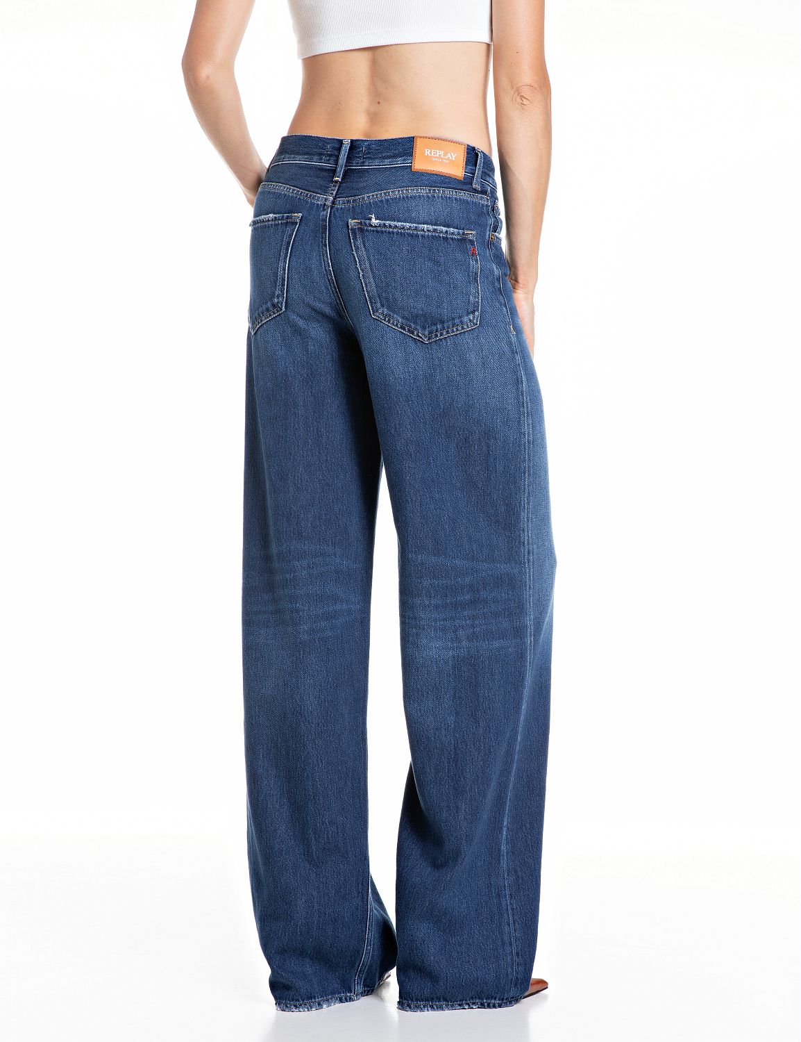 CARY WIDE LEG FIT DARK BLUE