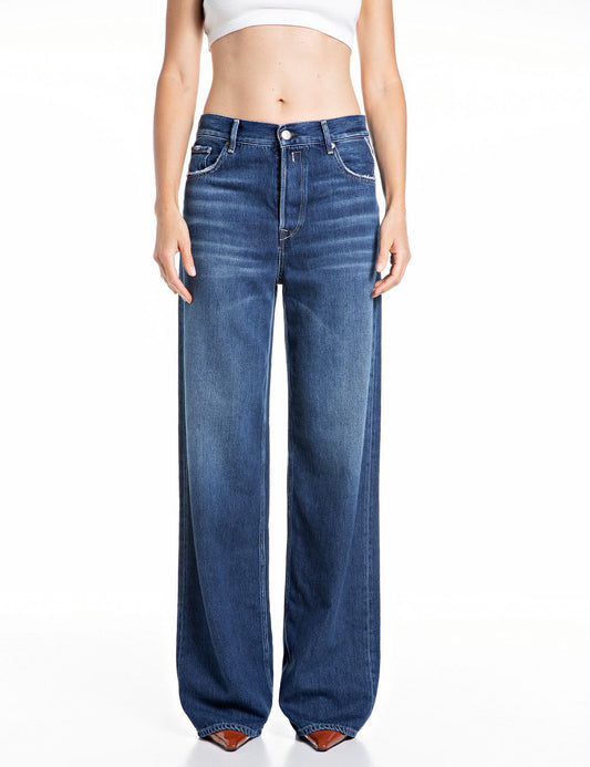 CARY WIDE LEG FIT DARK BLUE