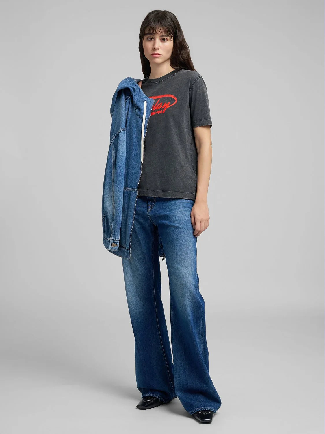 BECKA FLARED BOOTCUT JEANS MEDIUM BLUE