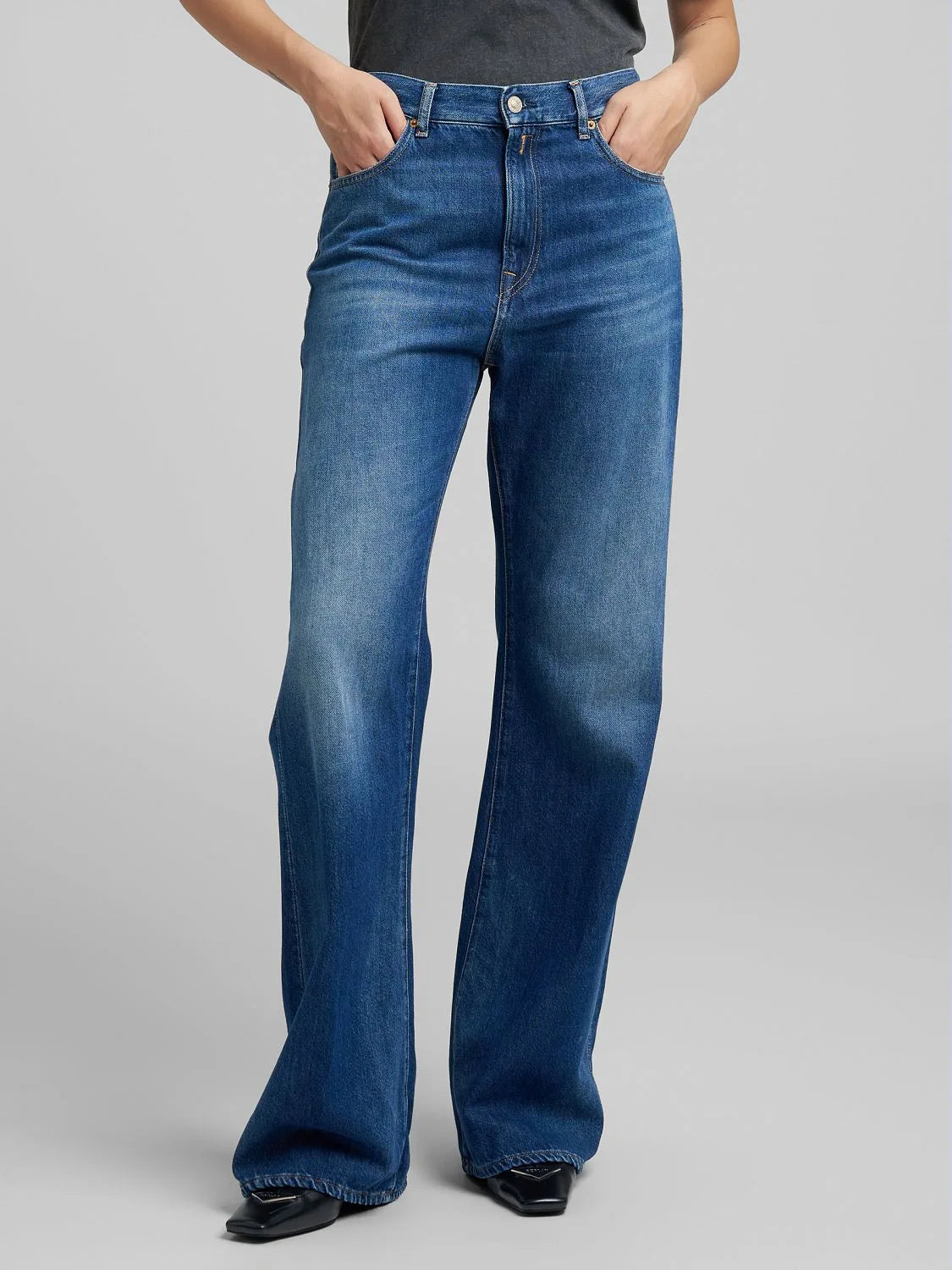 BECKA FLARED BOOTCUT JEANS MEDIUM BLUE