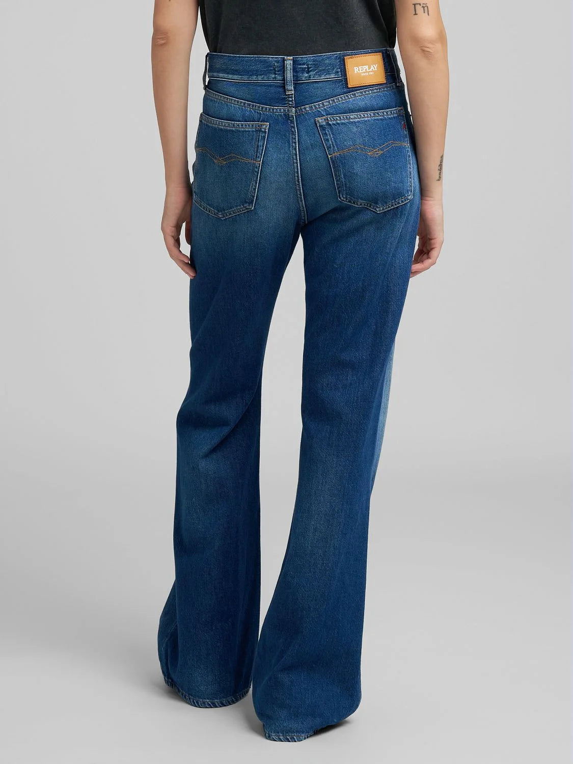 BECKA FLARED BOOTCUT JEANS MEDIUM BLUE