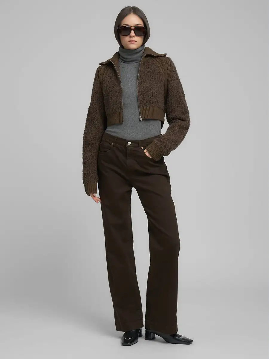 MELJA  RELAXED FIT JEANS WARM COFFEE