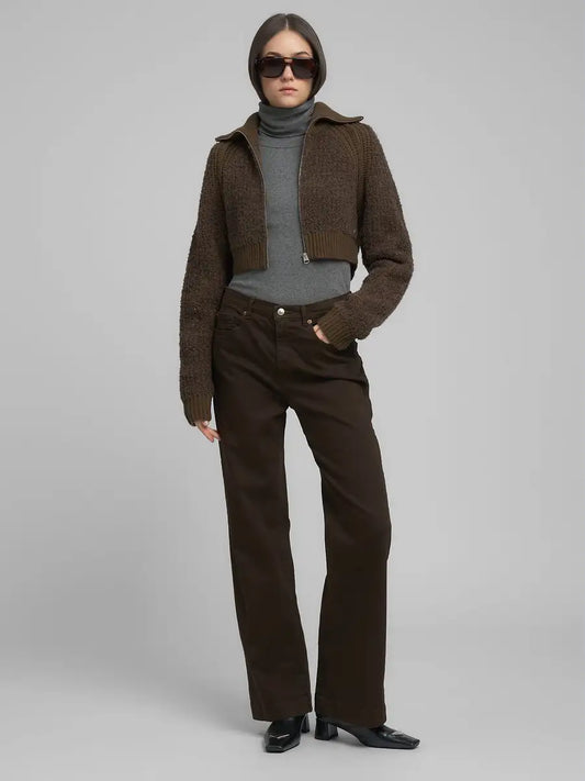MELJA  RELAXED FIT JEANS WARM COFFEE